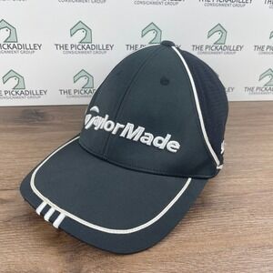 TaylorMade Adidas Golf Hat TP5 Burner Fitted S/M Black White